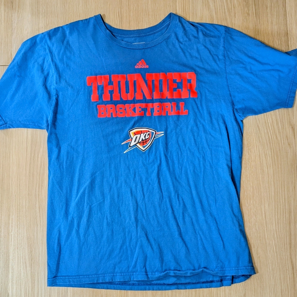 Adidas OKC Thunder Basketball T Shirt